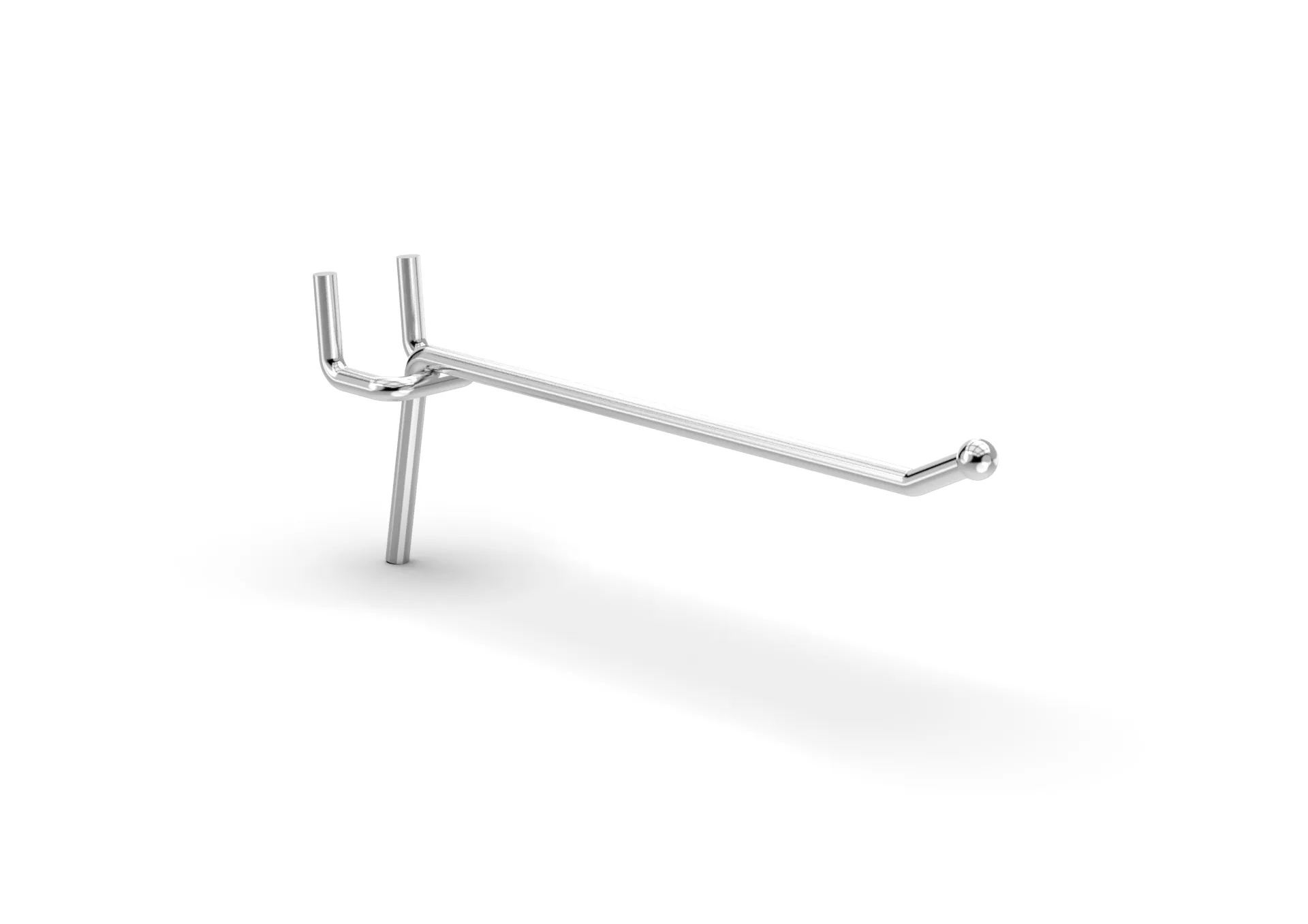 100mm sgl display hook galv (single hook with ball )