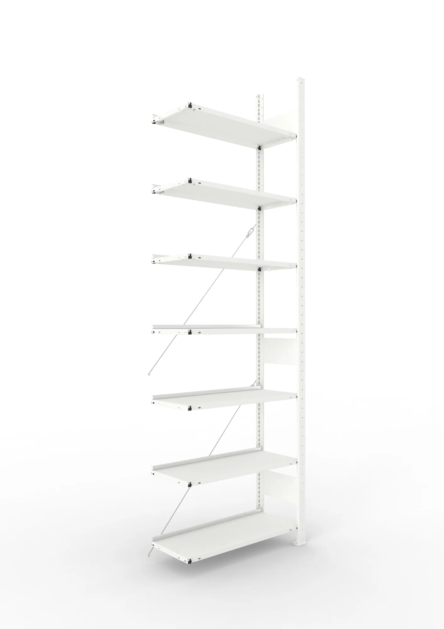 Compact boltless shelv. Add-on 2500 x 750 x 300 R AL7035