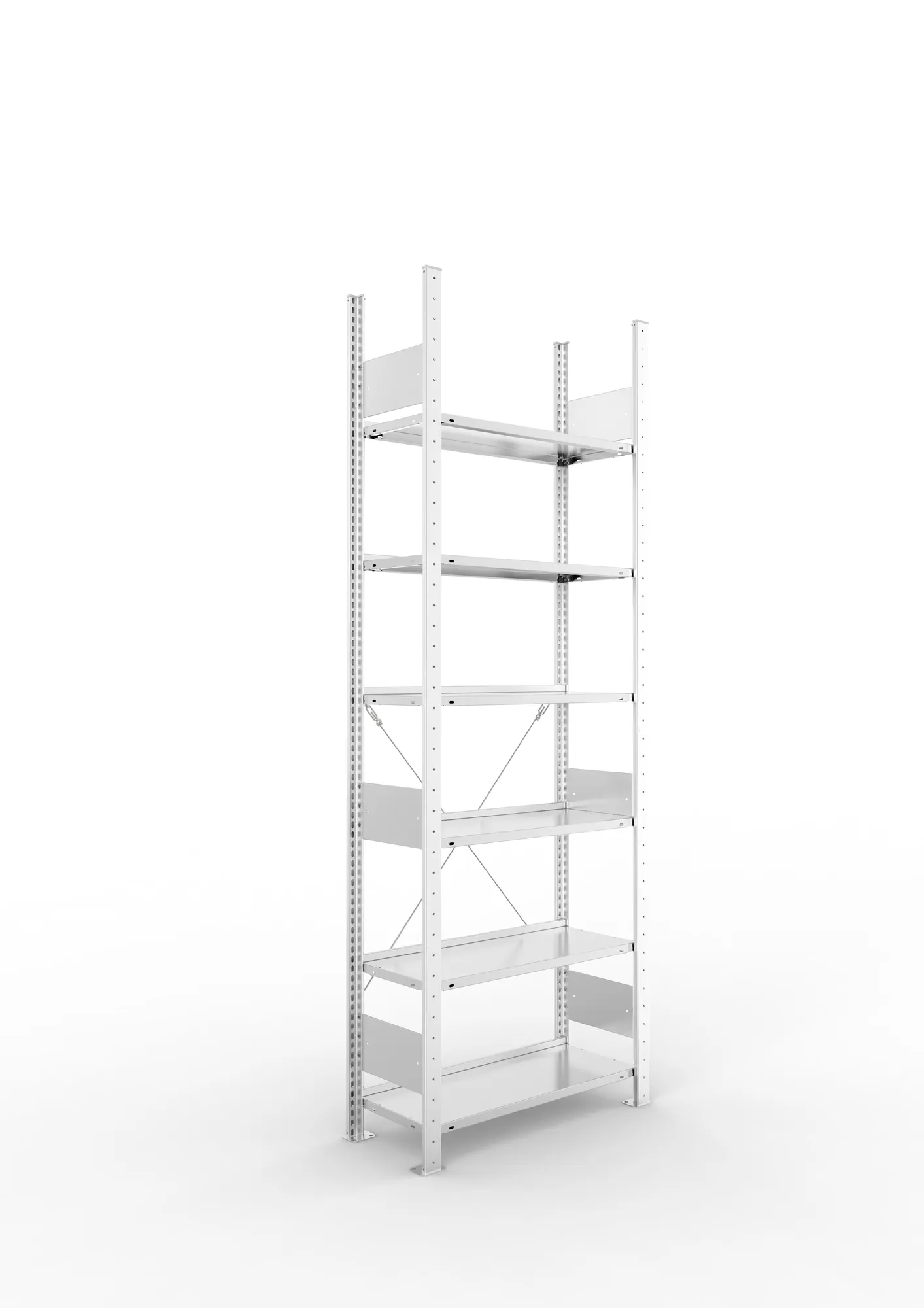 Compact boltless shelv. St 2200 x 750 x 300 pre-g alv