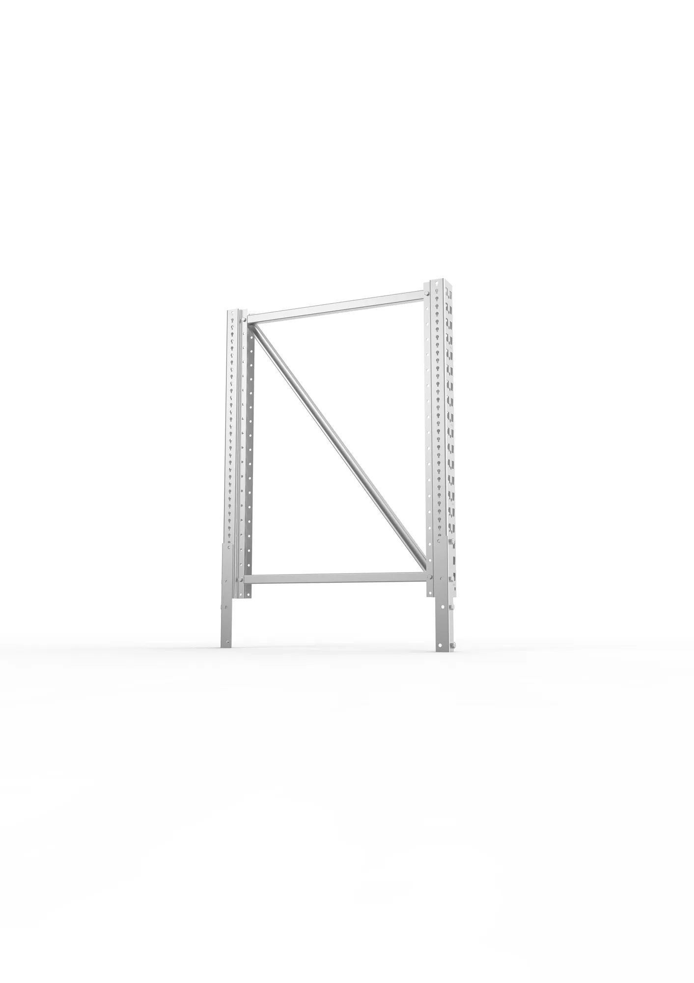 End upright extension heavy 85/20 1000 x 800 galv multipal S + N