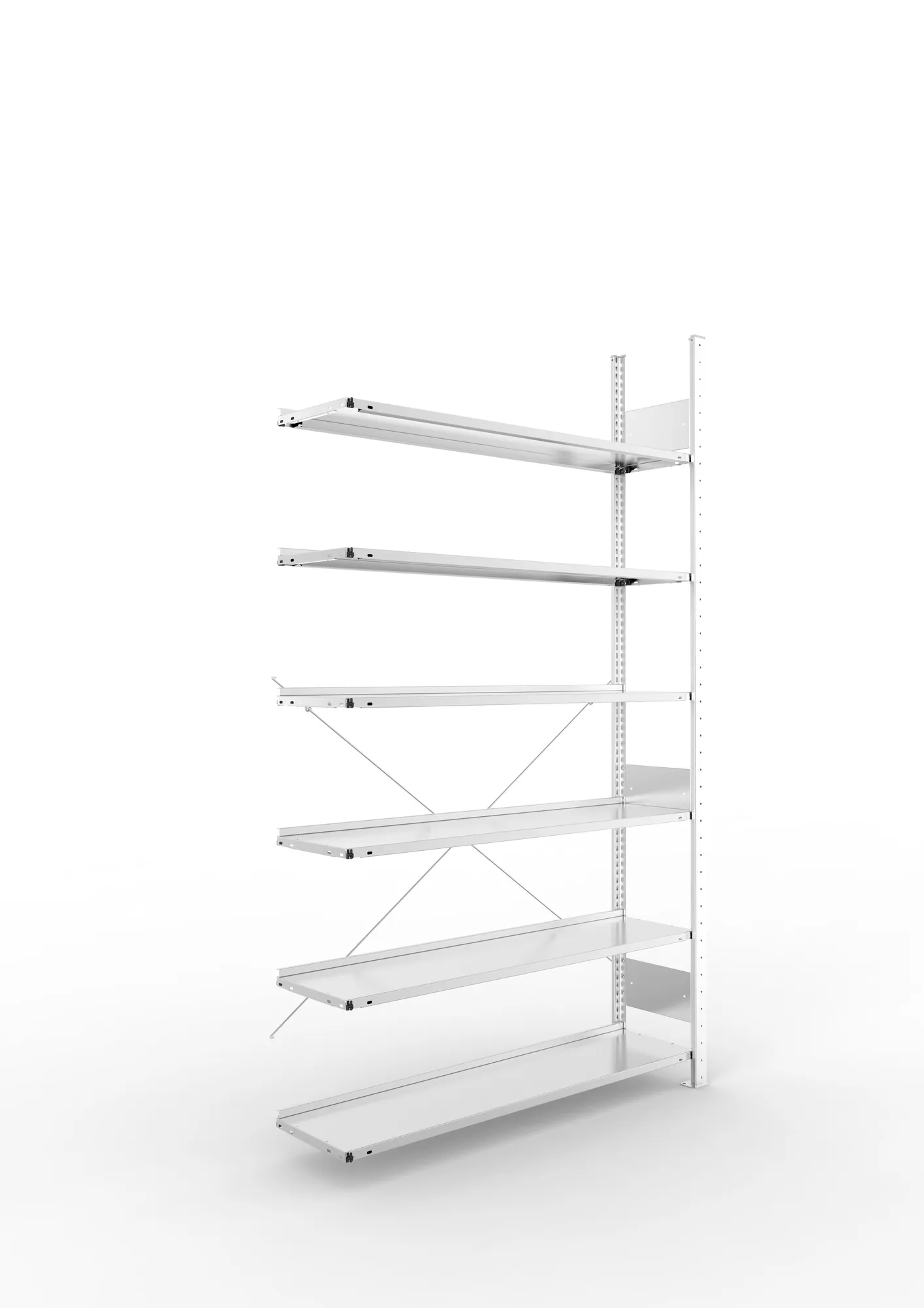 Compact boltless shelv. Add-on 2200 x 1250 x 300 pre-galv