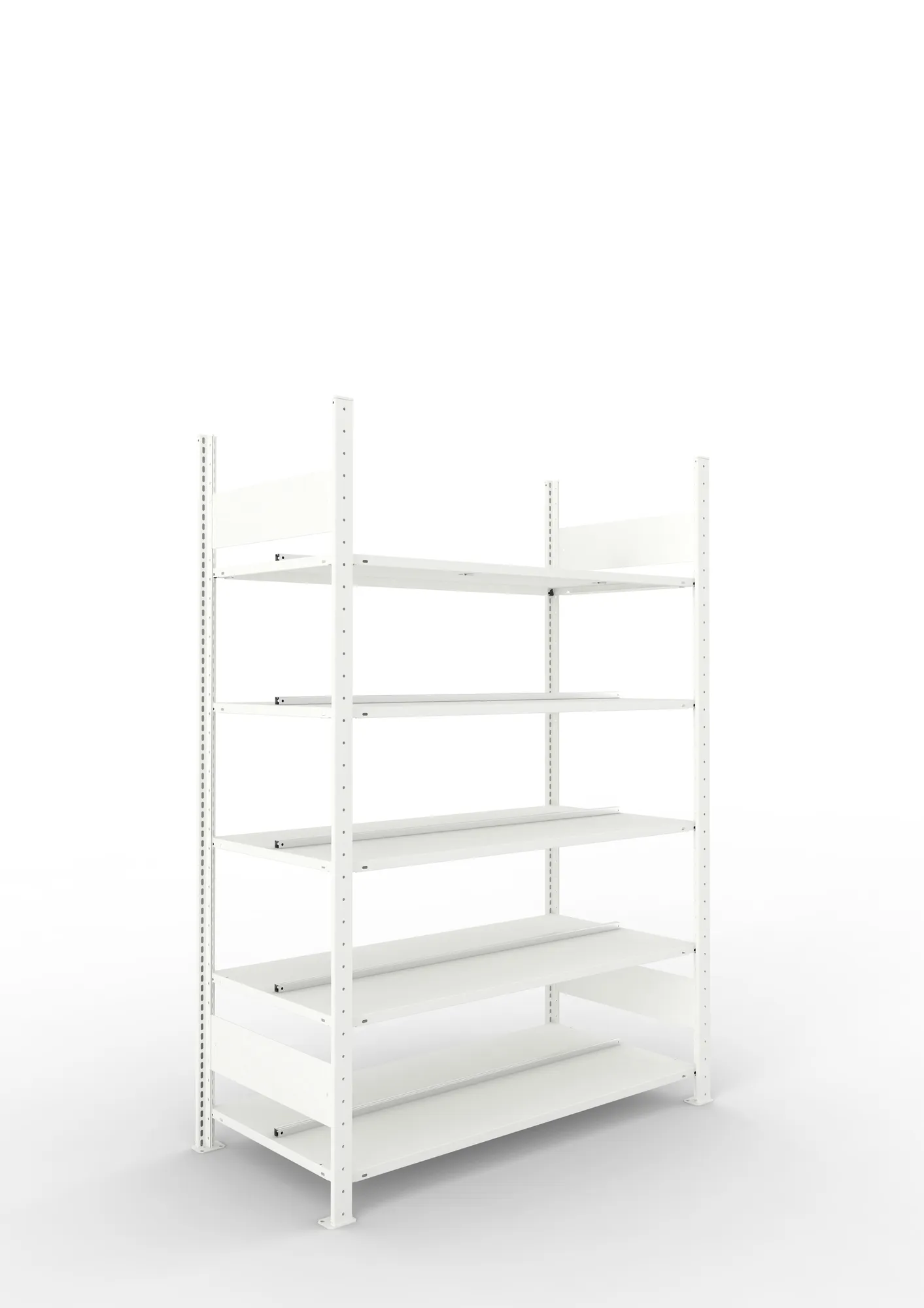 Compact boltless shelv. St 5xshelv. 1850x1250x600 RAL7035