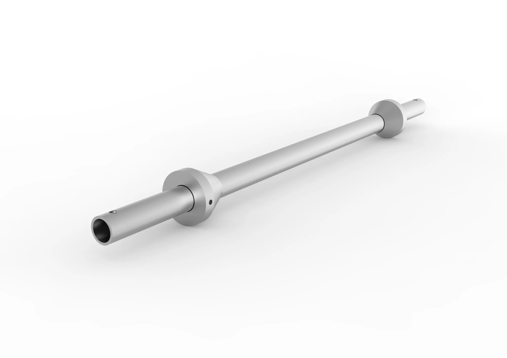 Cable reel bar 42,4/4,0x1100 pre-galvanised with c entralising flanges