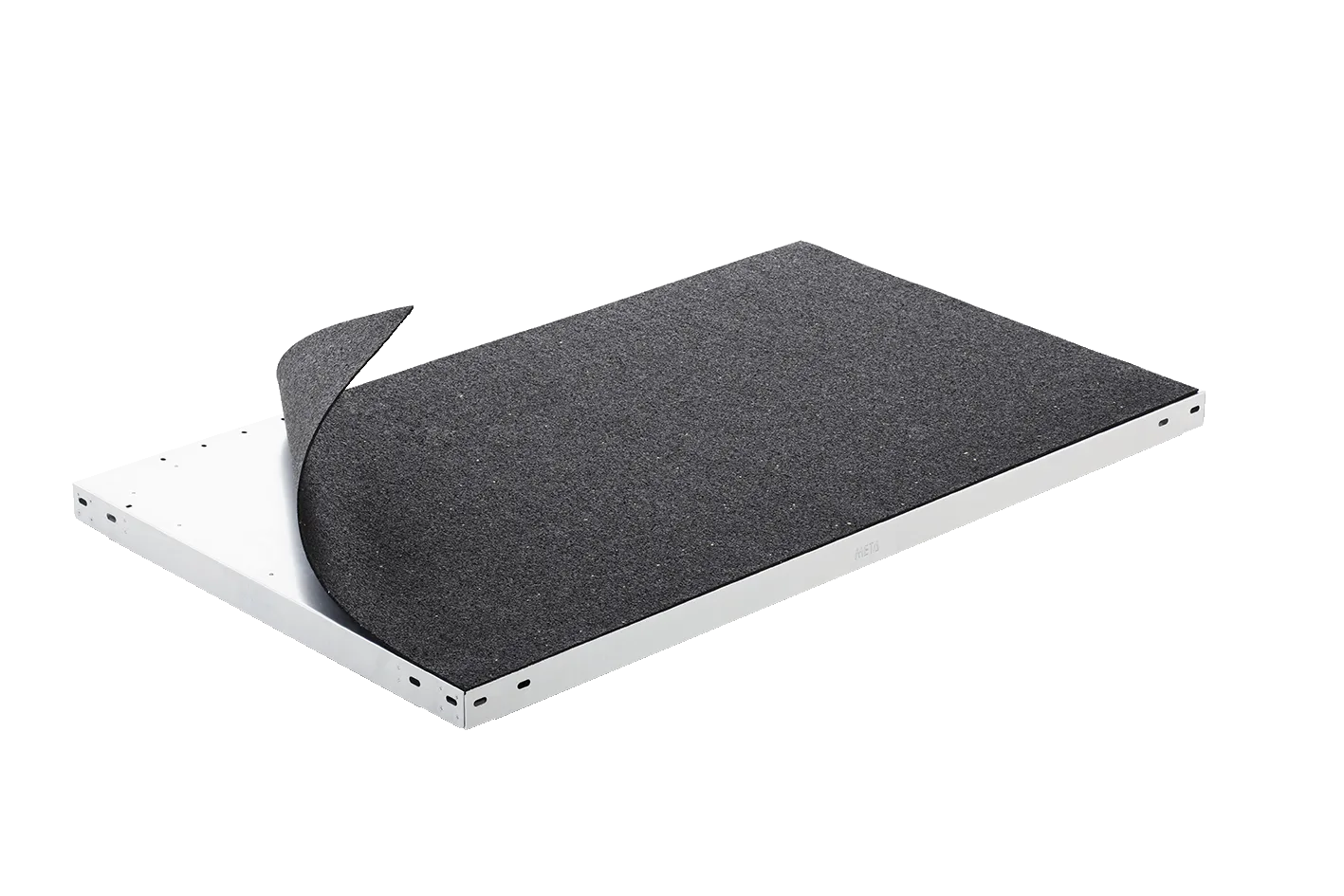 Quick ribbed rubber inlay mat 3 x 795 x 995 black