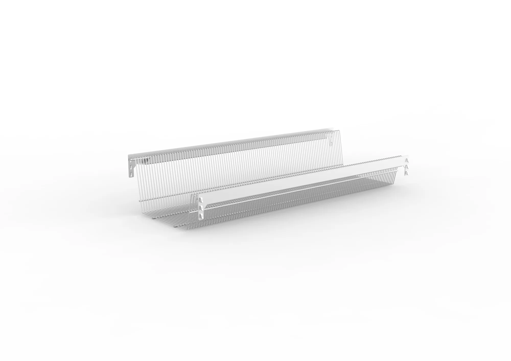 mesh basket heavy 1000 x 400 galv with 2 longitudinal reinforcer