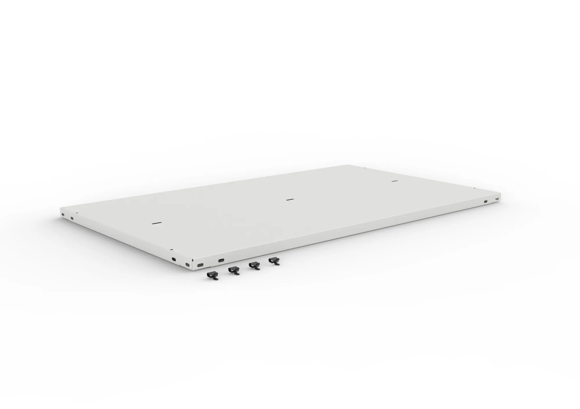 Compact top shelf 1000 x 600 RAL7035 with clips