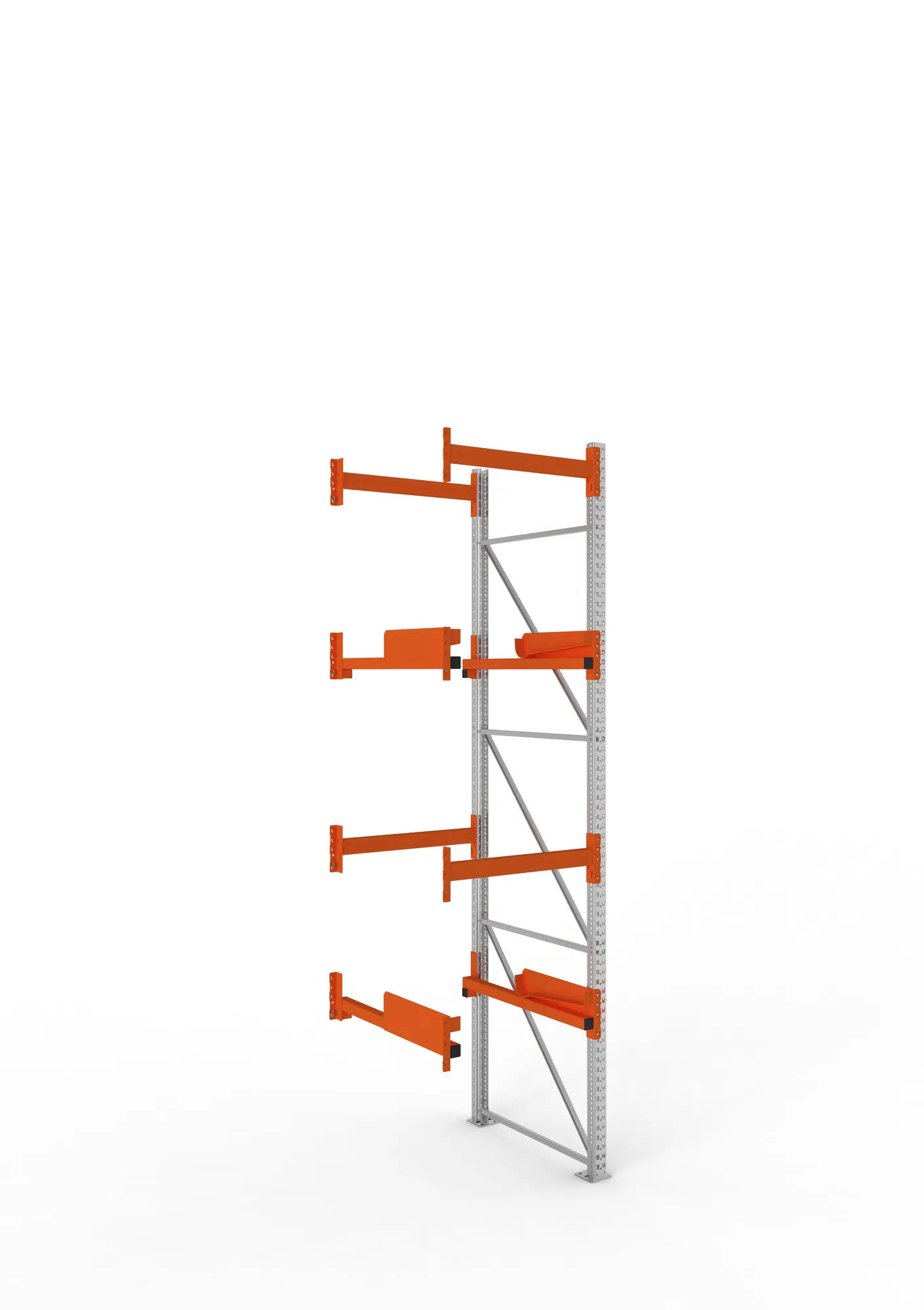 META MULTIPAL | Kabeltrommelregal | Anbauregal | 3800 x 900 x 1100 mm | Feldlast 4000 kg | 2 Ebenen | Typ 2 | verzinkt