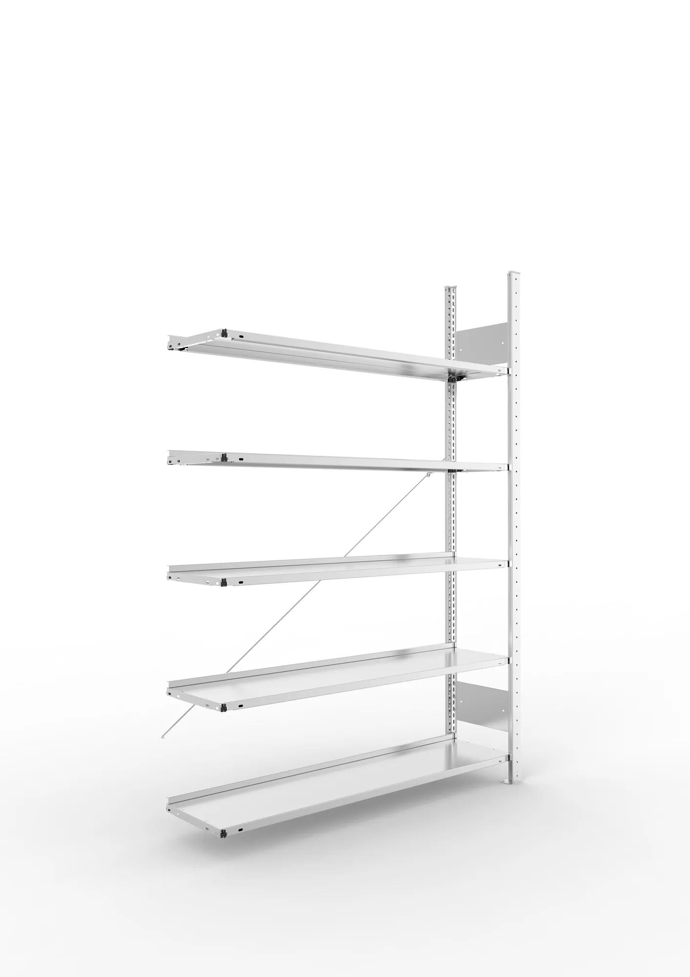 Compact boltless shelv. Add 5xshelv. 1850x1250x300 galv