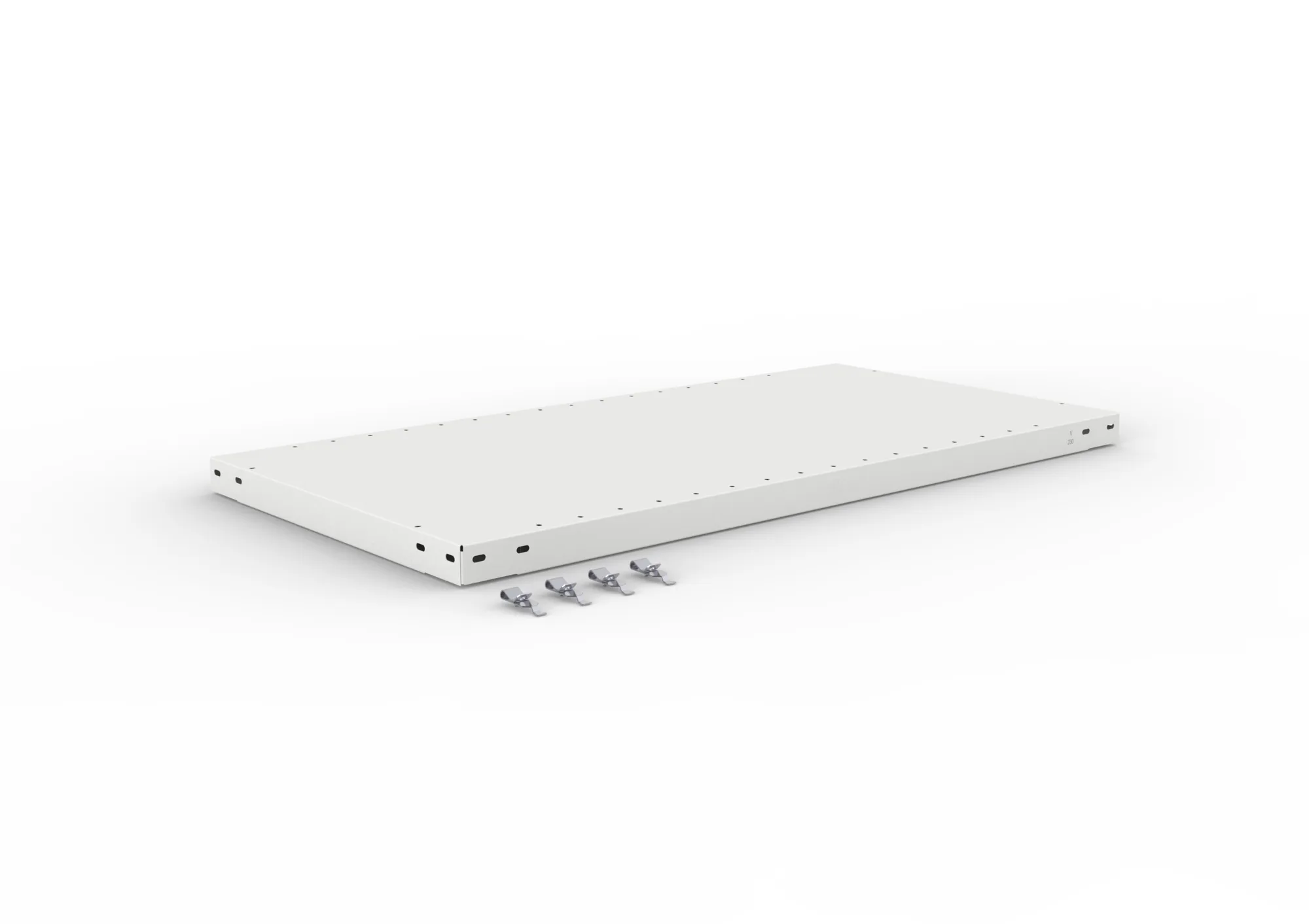 Quick 230 extra shelf 1000x500 RAL7035 incl. clips