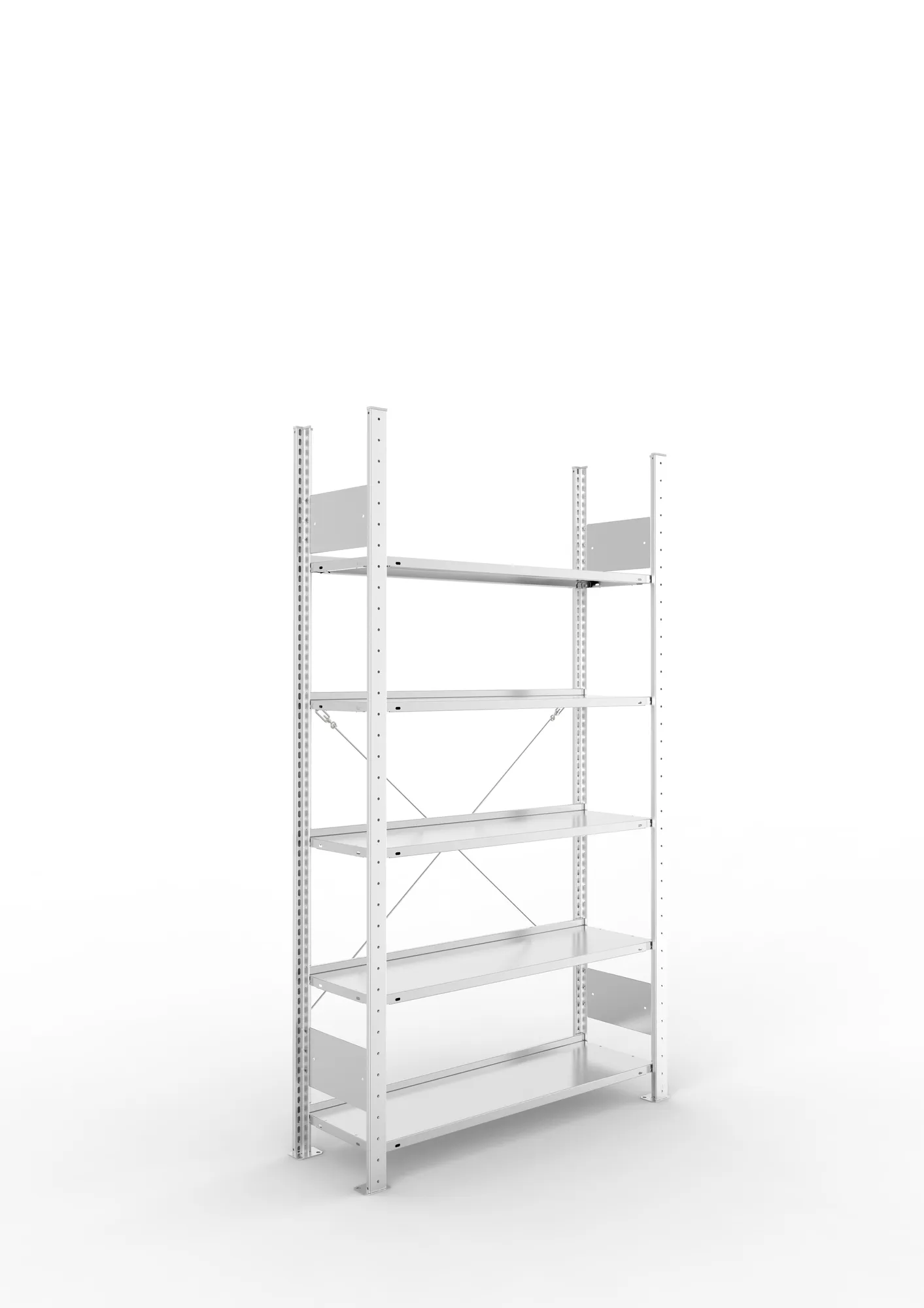 Compact boltless shelv. St 5xshelv. 1850x1000x300 galv