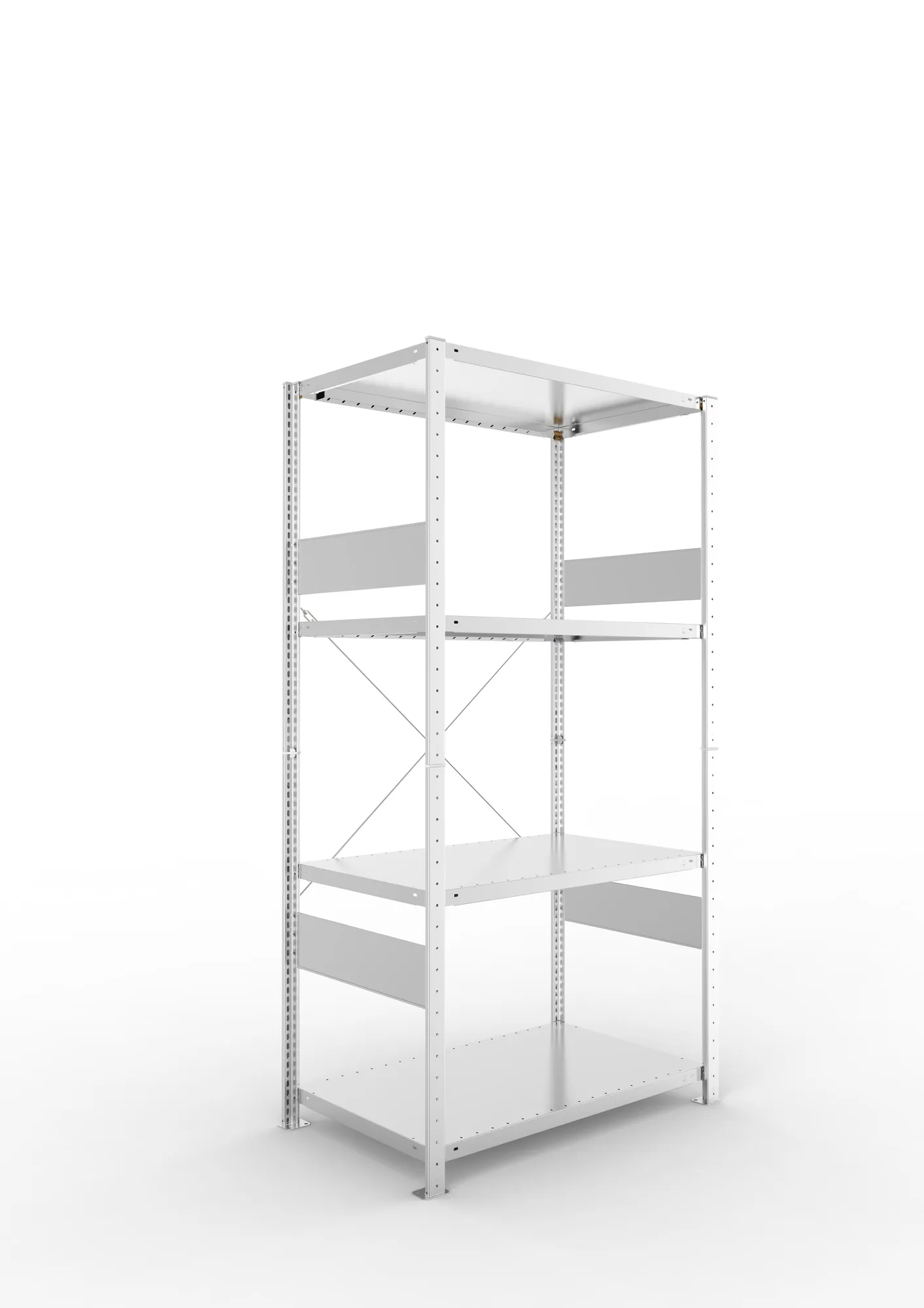 Quick SPLIT 230 starter bay 2000H x 1000W x 600D (4 x shelves) galv