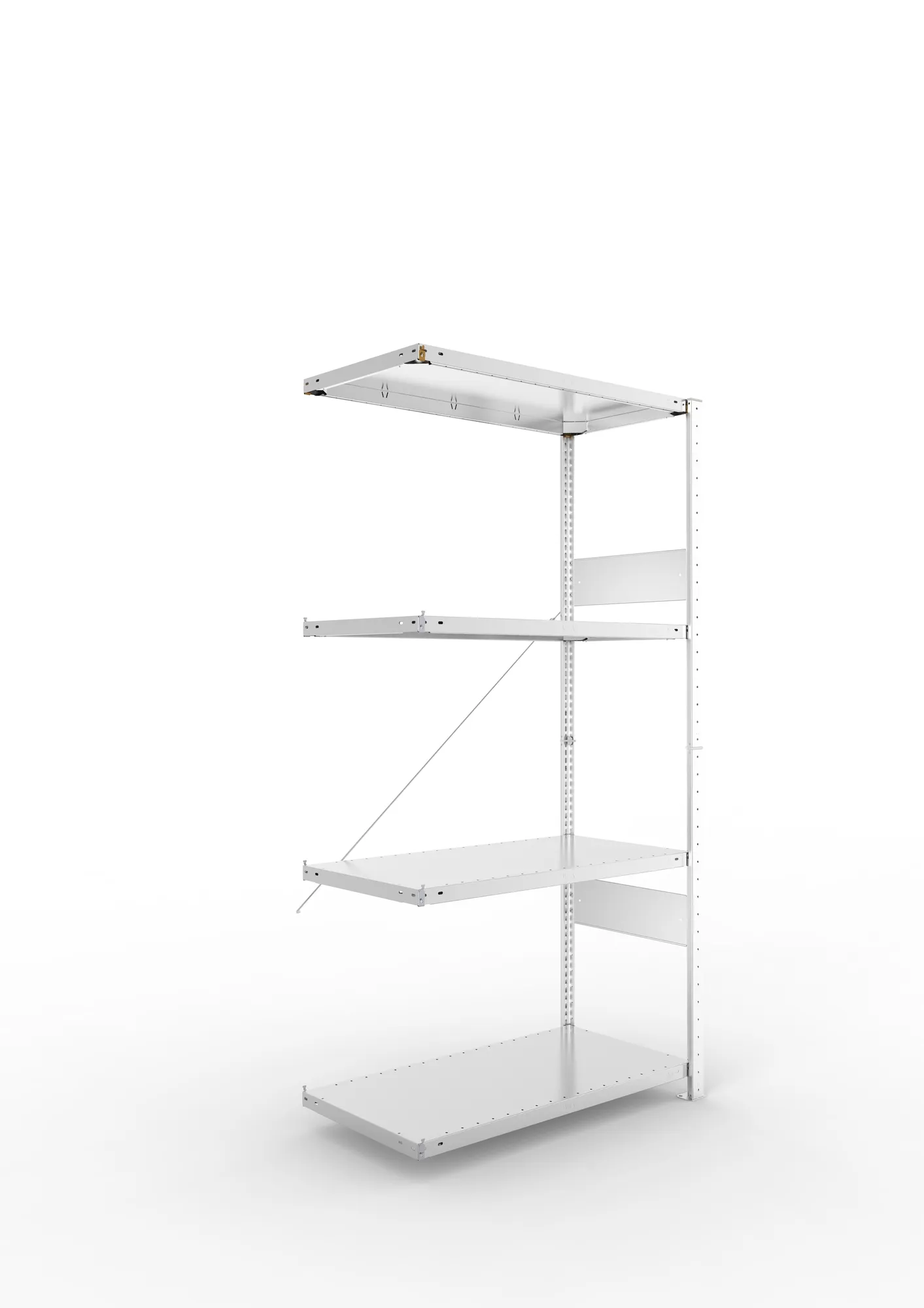 Quick SPLIT 150 add-on bay 2000H x 1000W x 500D (4x shelves) galv