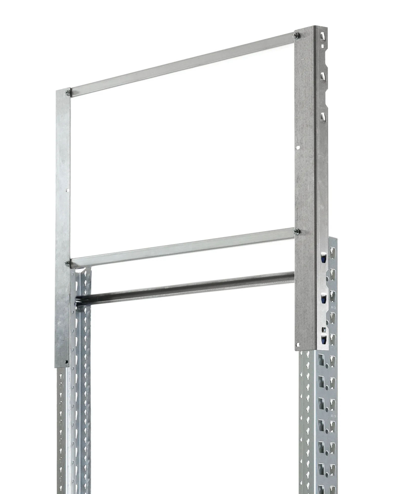 Endständerrahmenerhöhung für META MULTIPAL | Tiefe 800 mm | verzinkt