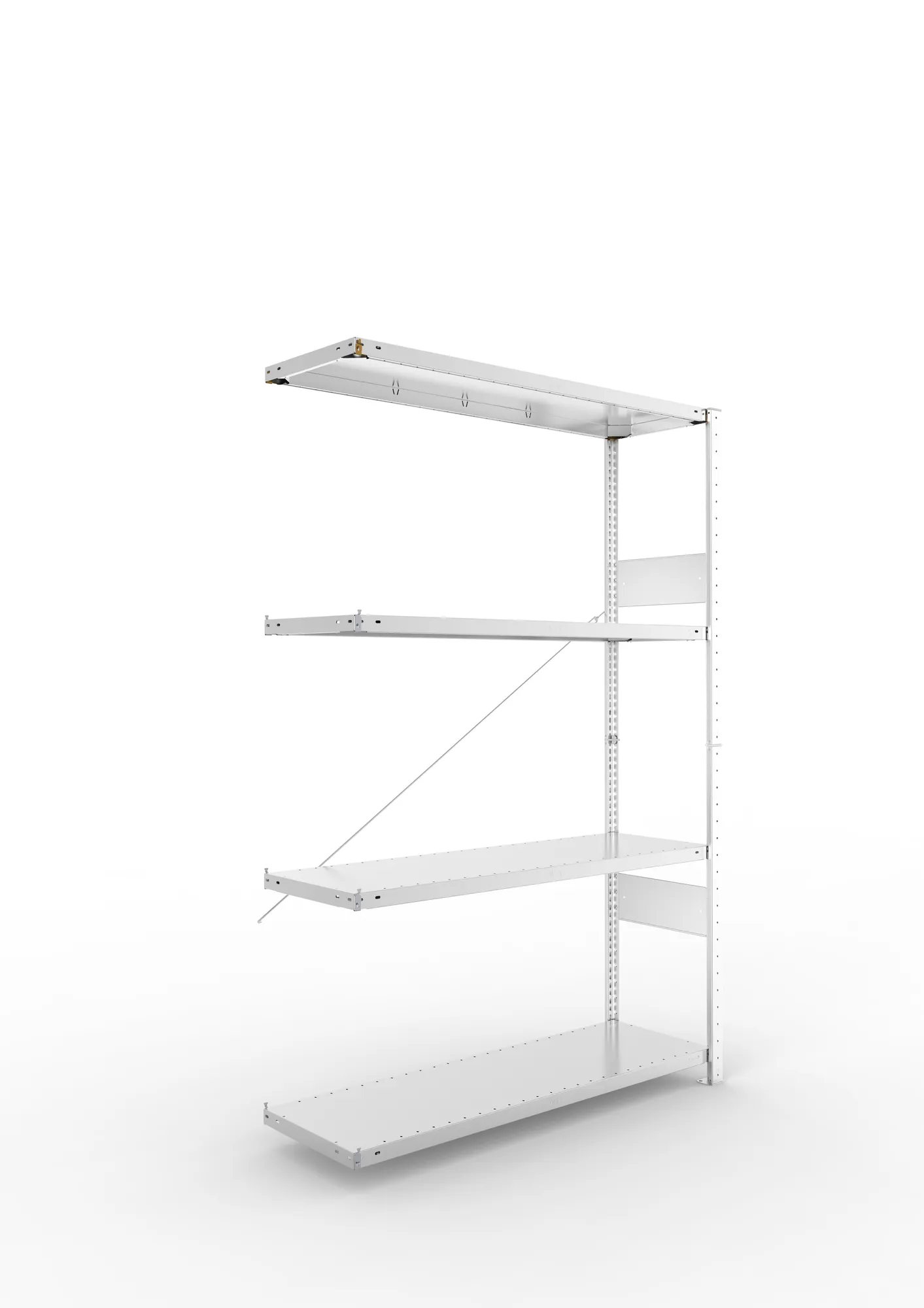 Quick SPLIT 150 add-on bay 2000H x 1300W x 400D (4x shelves) galv