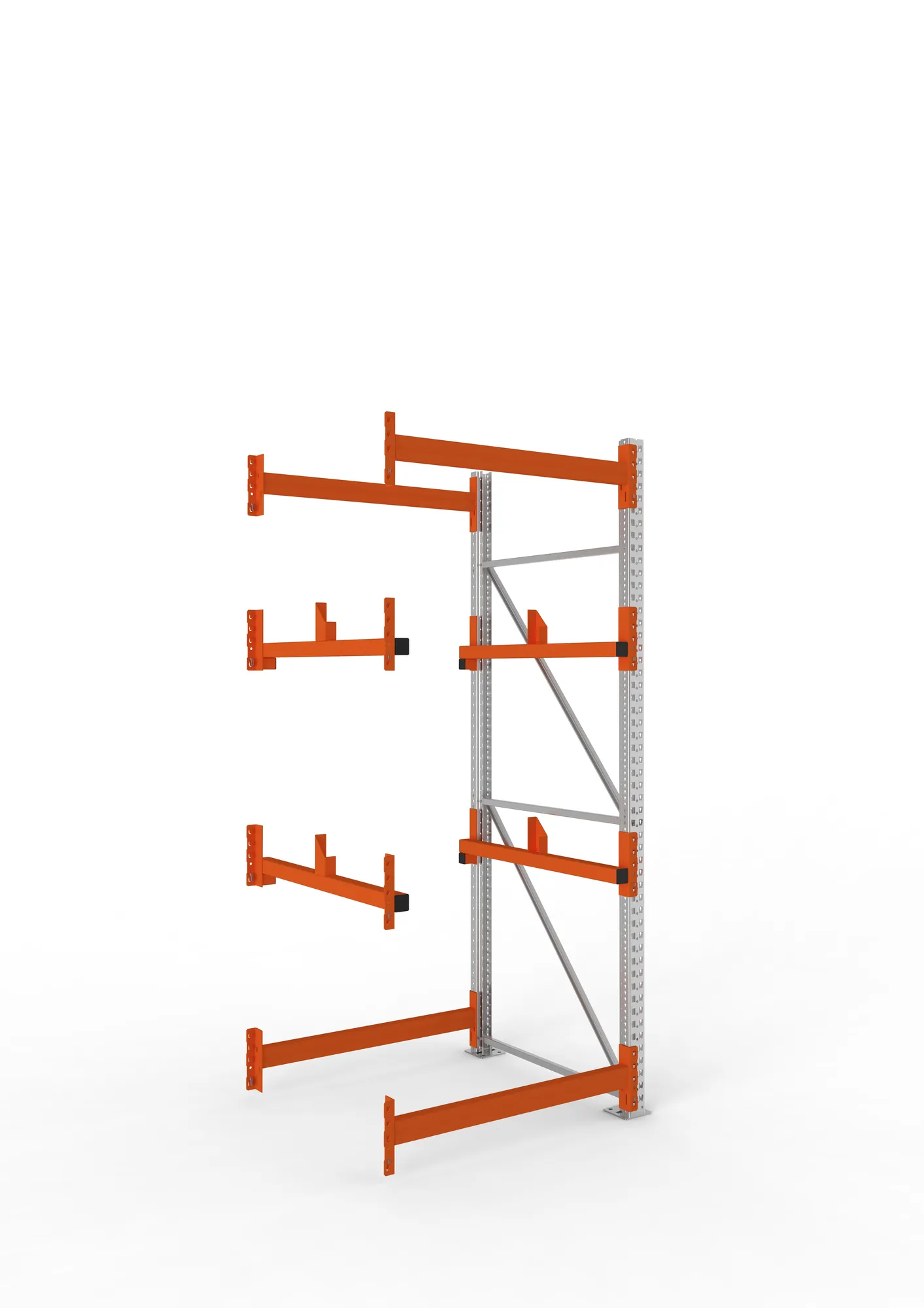 META MULTIPAL | Kabeltrommelregal | Anbauregal | 2700 x 1100 x 1100 mm | Feldlast 4000 kg | 2 Ebenen | Typ 1 | verzinkt