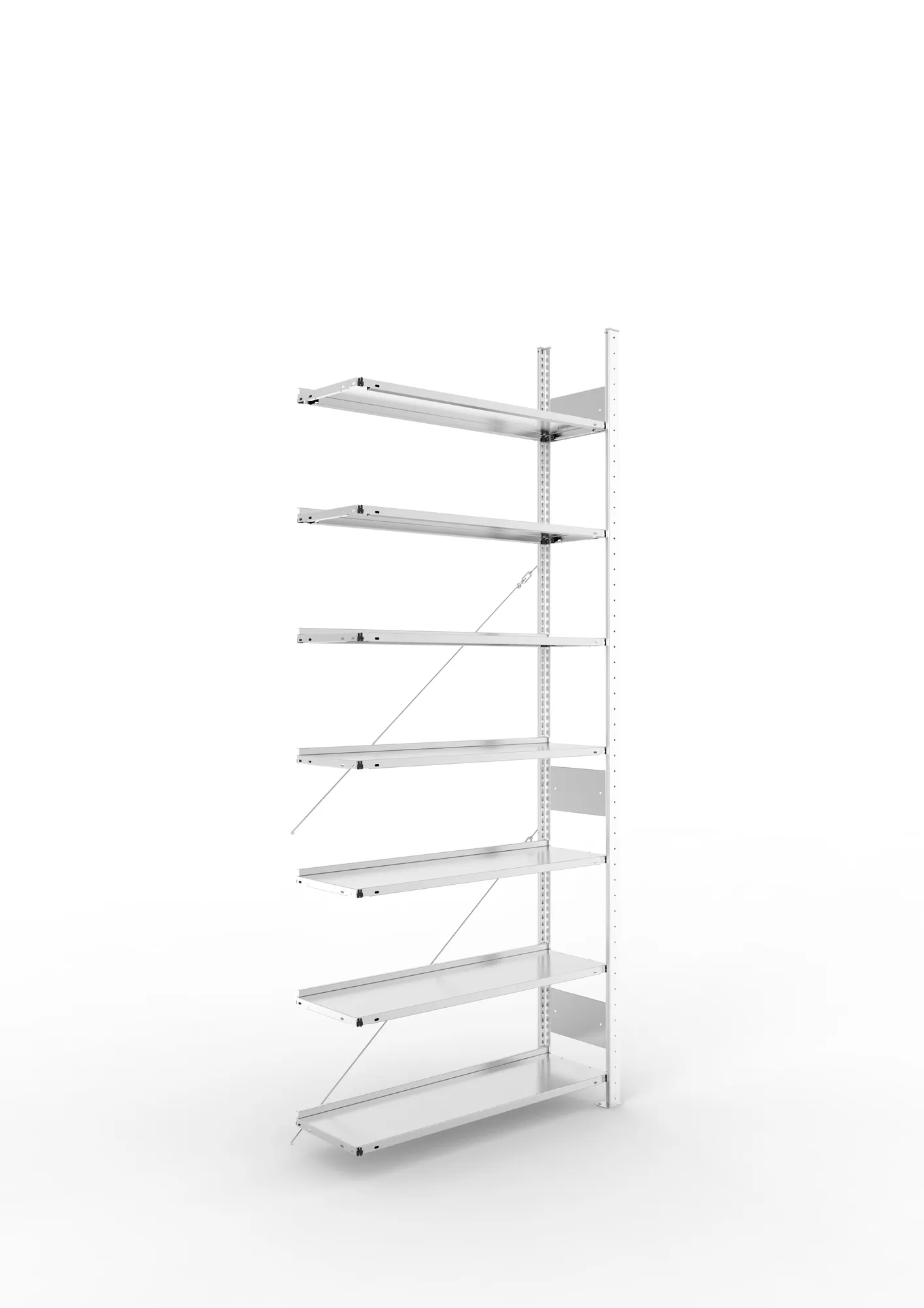 Compact boltless shelv. Add-on 2500 x 1000 x 300 pre-galv